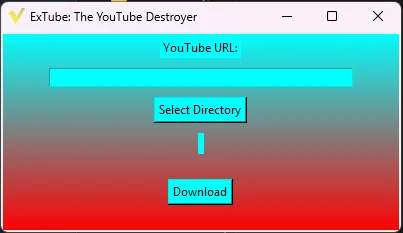 ExTube YouTube video downloader interface
