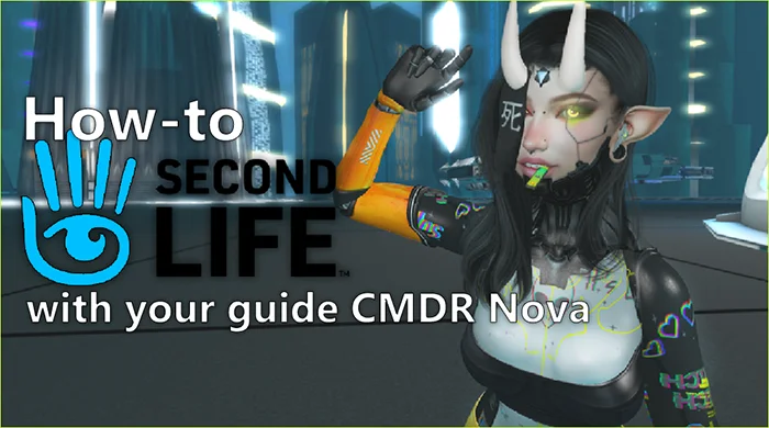 Main banner for HowtoSL featuring my Second Life avatar.