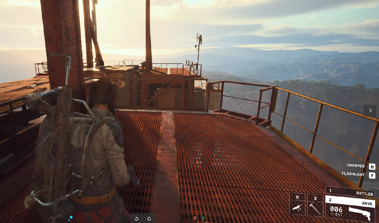 Player standing in ARC Raiders spaceport map.