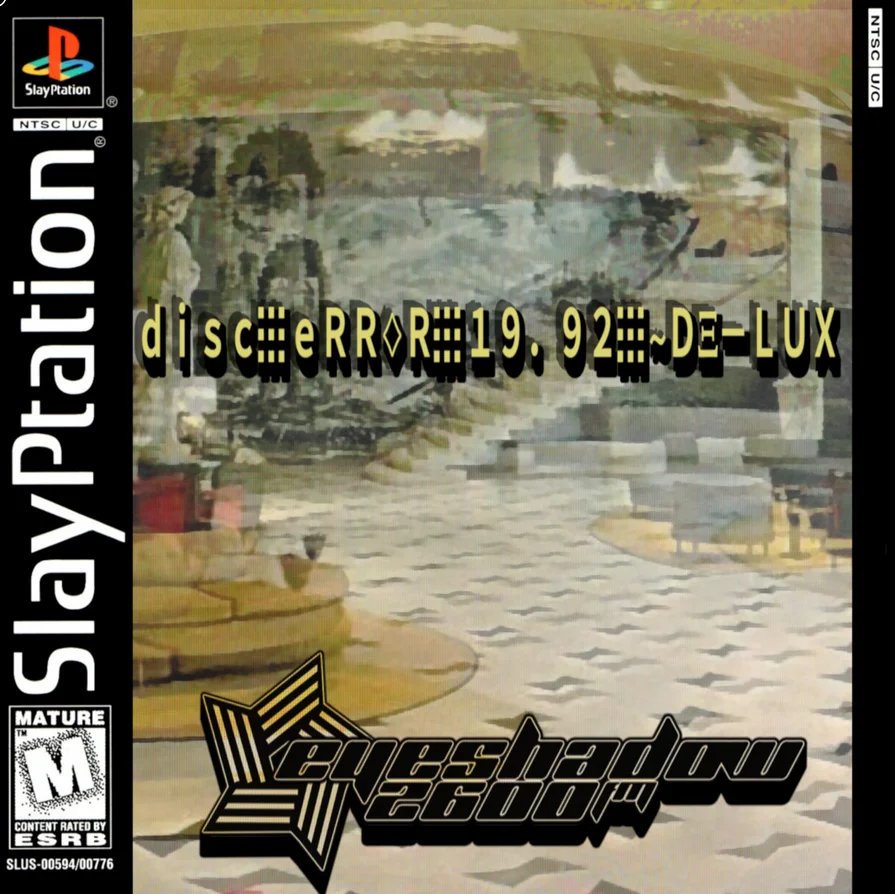 Error screen with distorted disc image