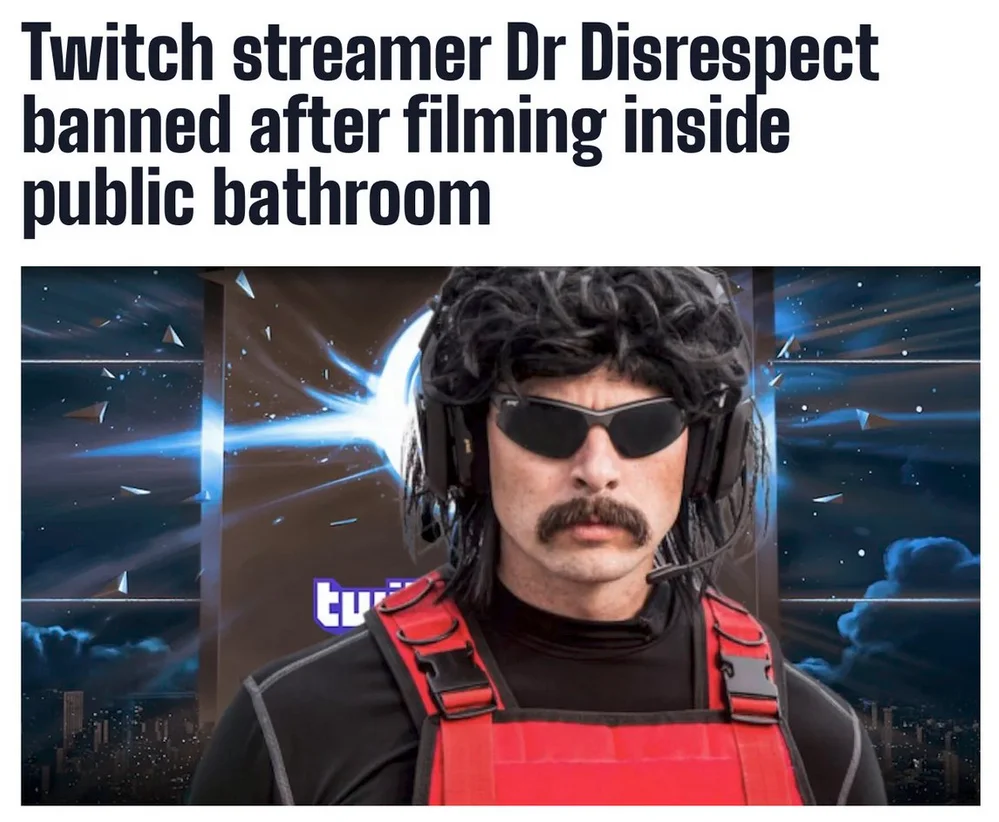 Bathroom at TwitchCon where filming incident occurred