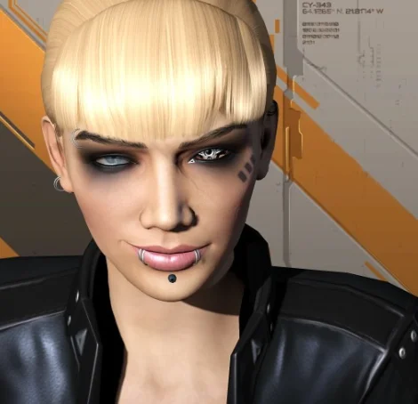 EVE Online character portrait, likely the author's character Meryl.