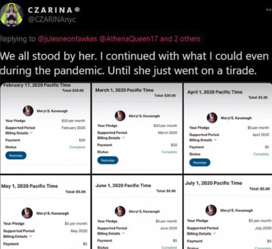 Trans woman Czarina, a Twitter profile picture.