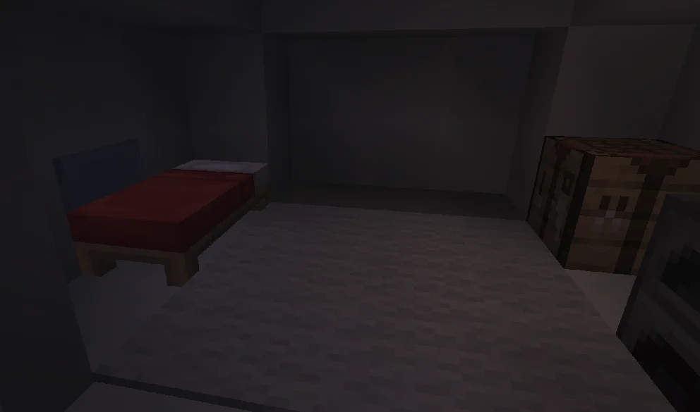 Unoccupied igloo base with redstone torches