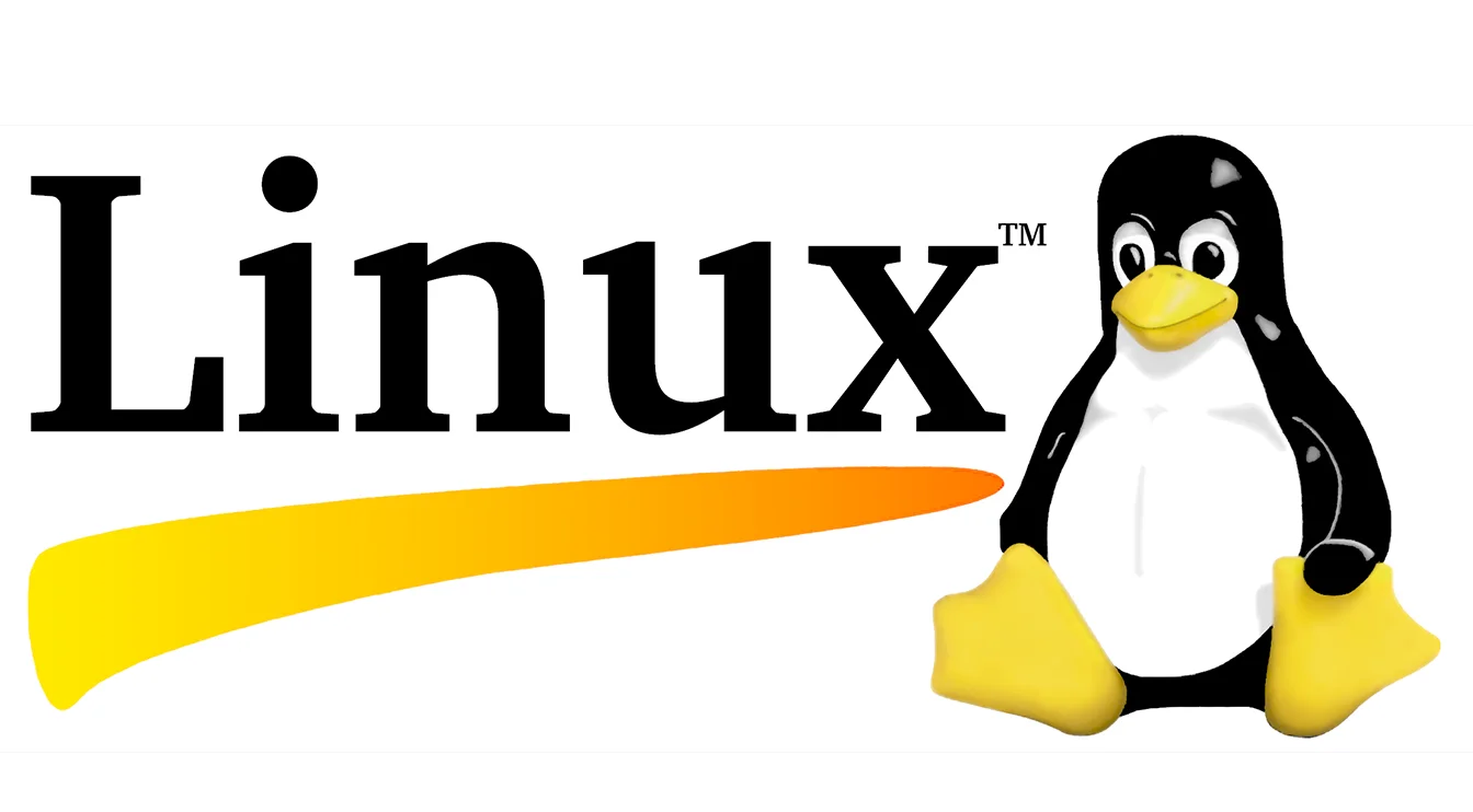 Linux logo on a computer screen
