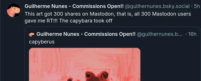 Capybara, symbolizing Mastodon's growing user base