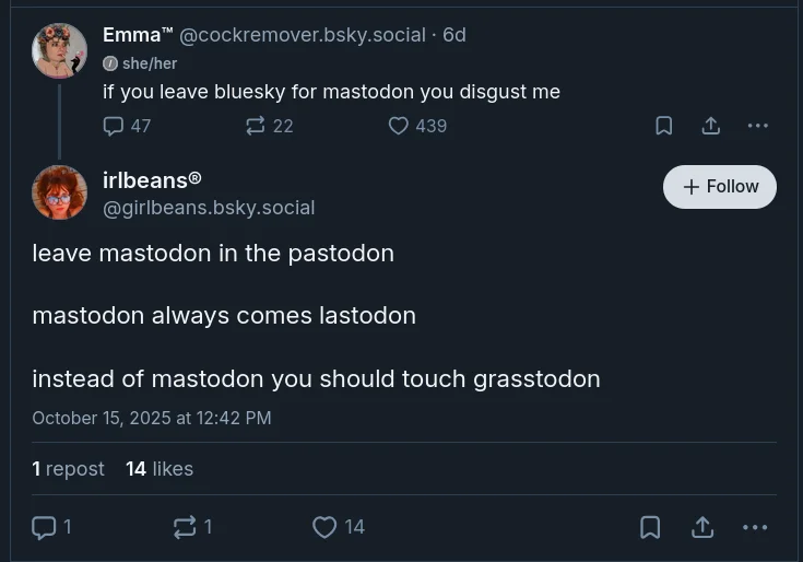 Person with a disgusted expression