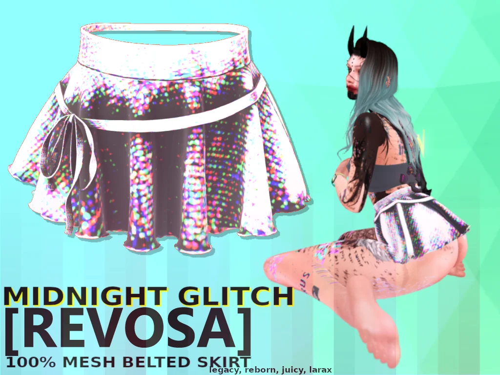 Glitch skirt in Second Life store