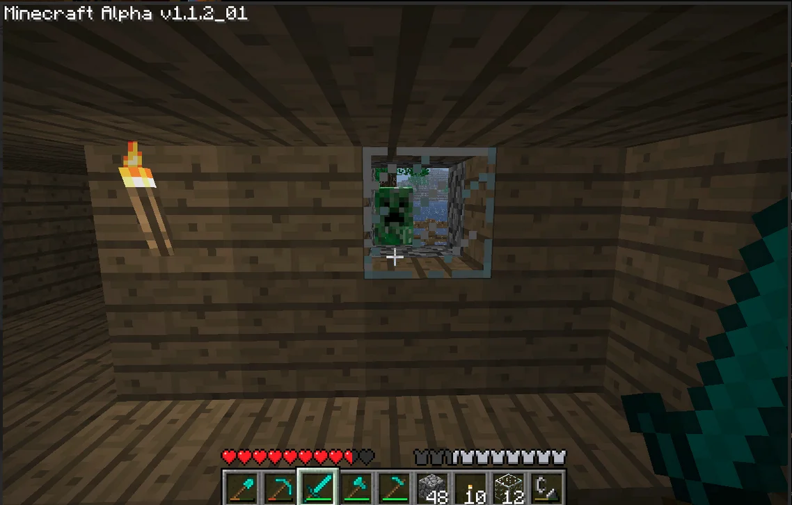 Minecraft screenshot from 2010