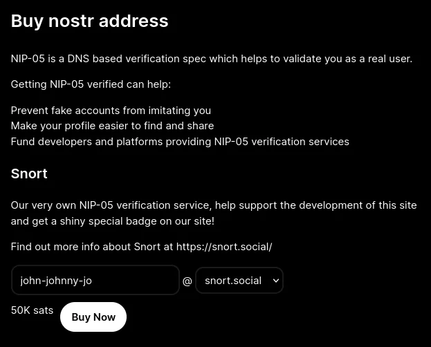Screenshot from a Nostr app asking me to pay for verification.