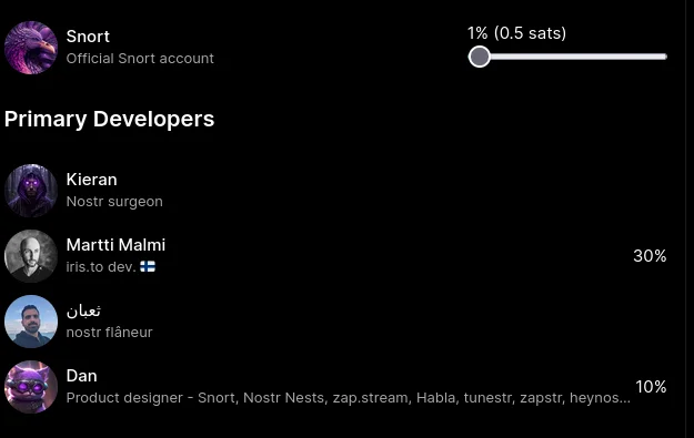 Screenshot from a Nostr app showing mulitple different user avatars, most of which are AI generated.