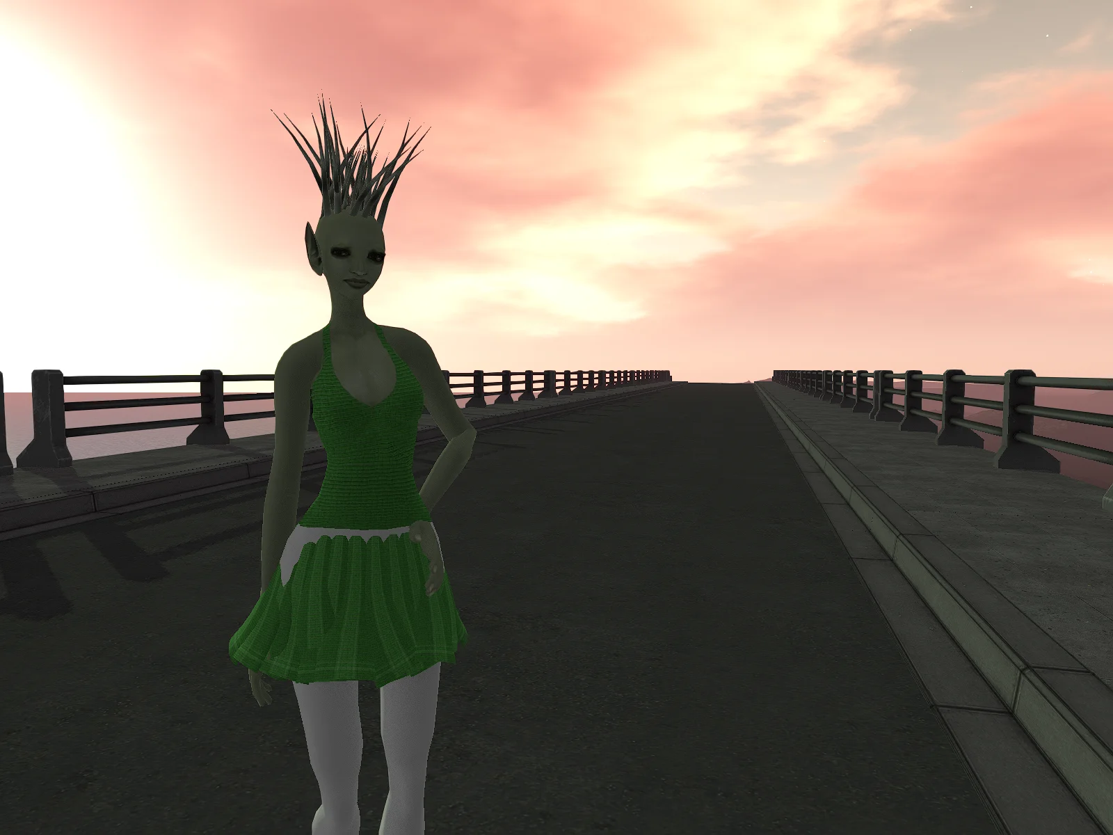 Avatar in OpenSim grid with partially loaded legs