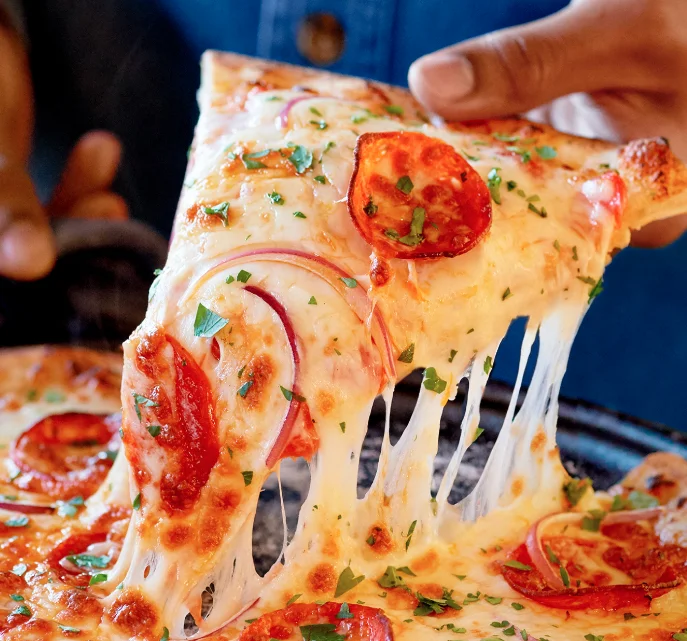 A slice of pizza