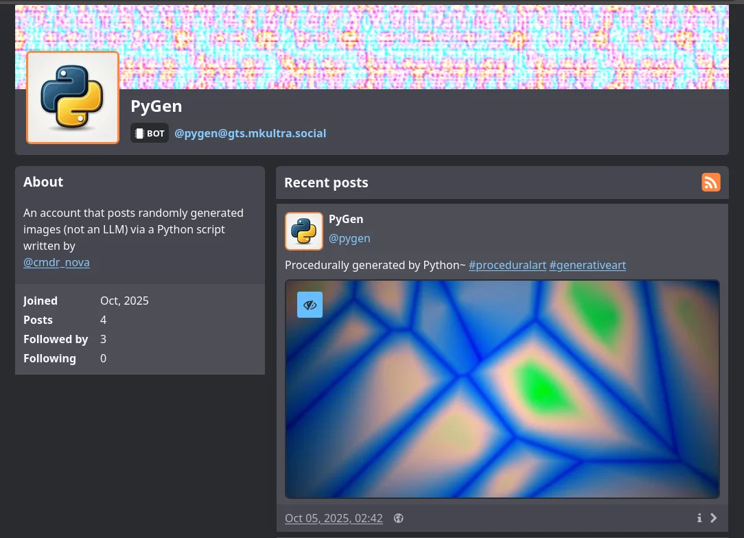 Python art-bot generated image