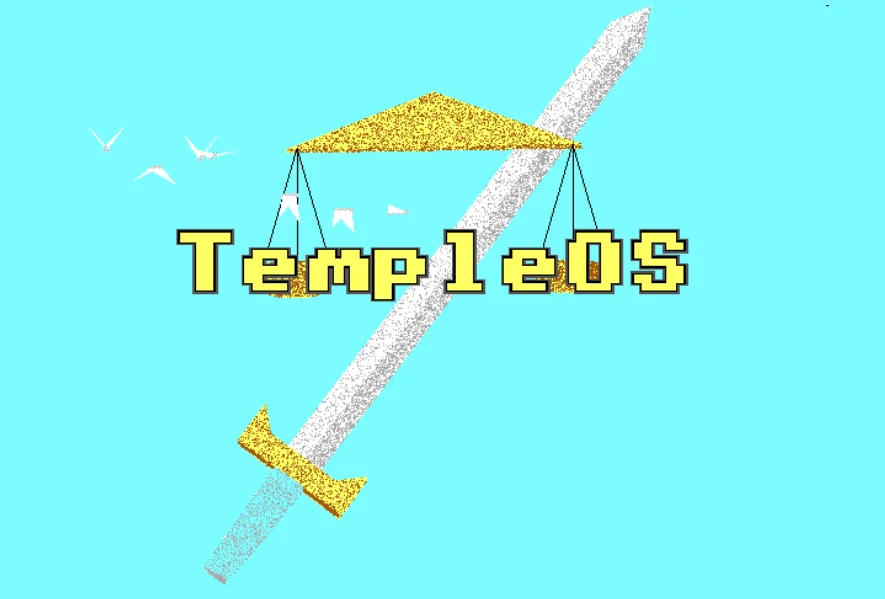 TempleOS logo, a public domain operating system